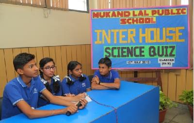 Inter House Science Quiz Competition At Mukand Lal Public School 